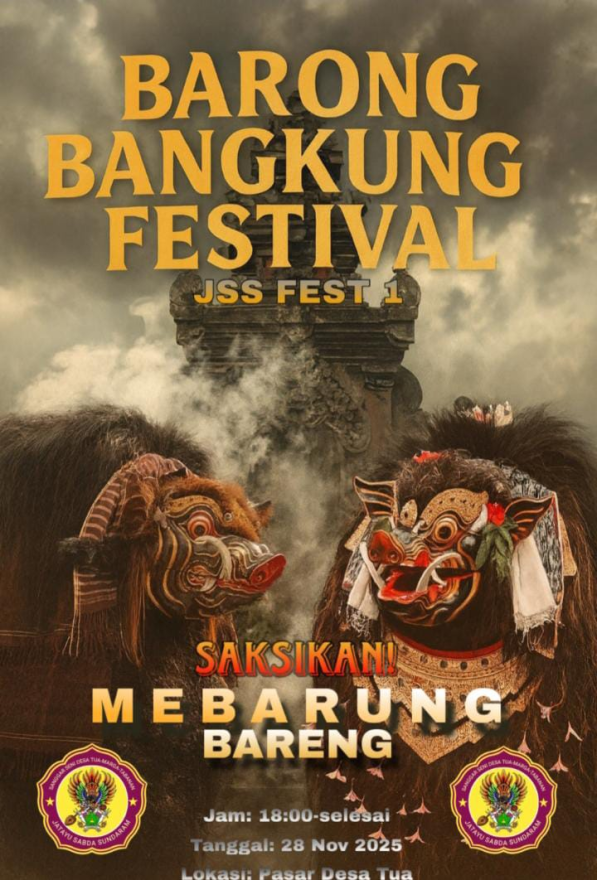 FESTIVAL BARONG BANGKUNG OLEH SANGAR SENI JATAYU SABDA SUNDARAM DENGAN TEMA " MEBARUNG BARENG"