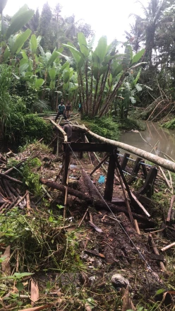 pembuatan jembatan sementara